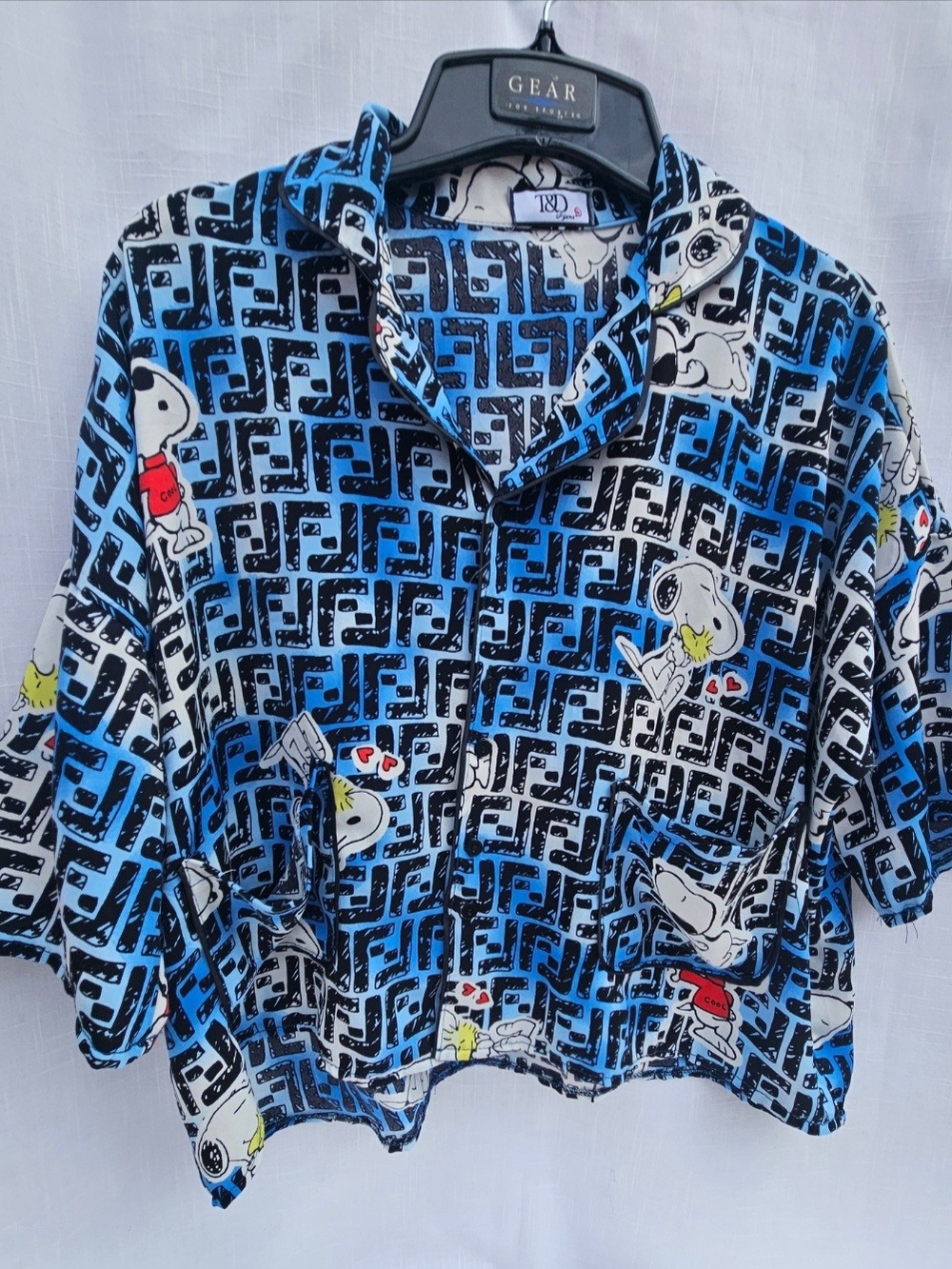 T&D Blue, Black & White Snoopy Pajamas Sets For W Sz L Perfect For any Occassion